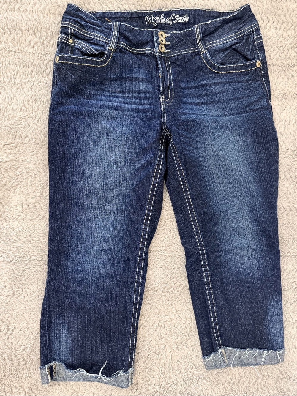 Myth of India Dark Blue Cropped Jeans